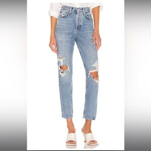 AGOLDE Fen High Rise Relaxed Straight Leg Jeans in Wander - Size 26